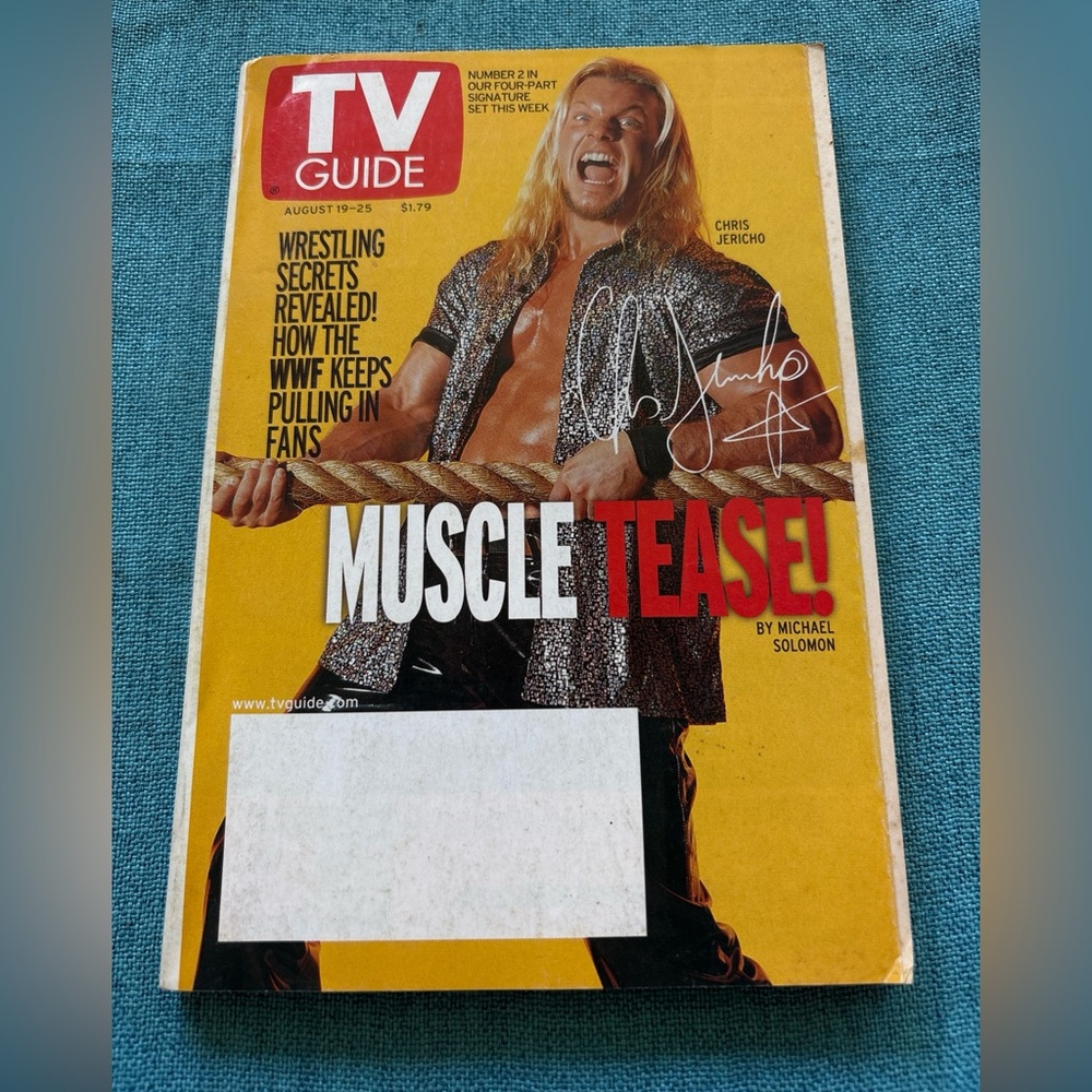 Tv Guide Chris Jericho August 19-25 Number 2 Vintage
